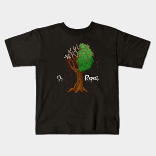 A year in a tree - seasons: summer, winter, spring, fall Kids T-Shirt